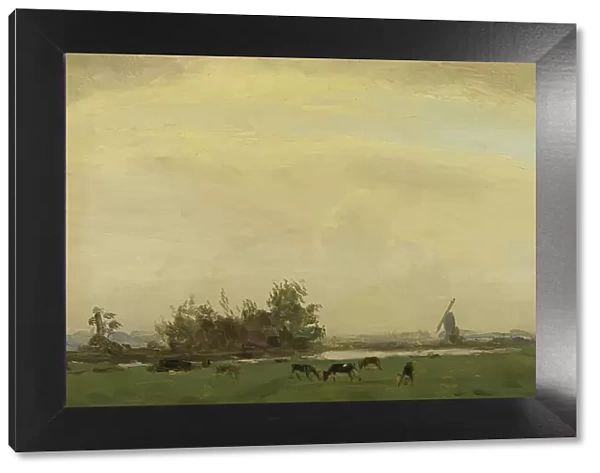 Meadow Landscape on the Spaarne, 1890-1919. Creator: Gerrit Willem Dijsselhof