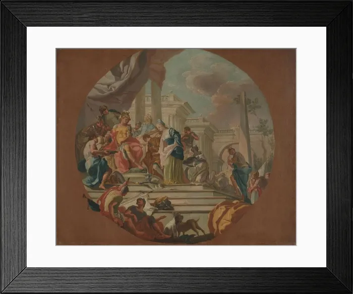 Framed Print : The Continence of Scipio, 1765-1770. Creator: Giacinto Diana Framed Print : The Continence of Scipio, 1765-1770. Creator: Giacinto Diana
