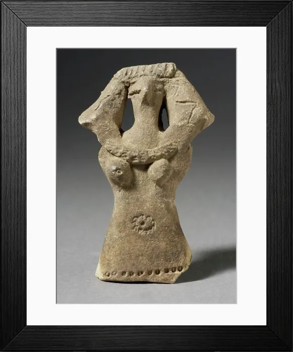 Framed Print : Female Fertility Figurine, Second Intermediate Period, 1640-1532 BCE. Creator: Unknown Framed Print : Female Fertility Figurine, Second Intermediate Period, 1640-1532 BCE. Creator: Unknown