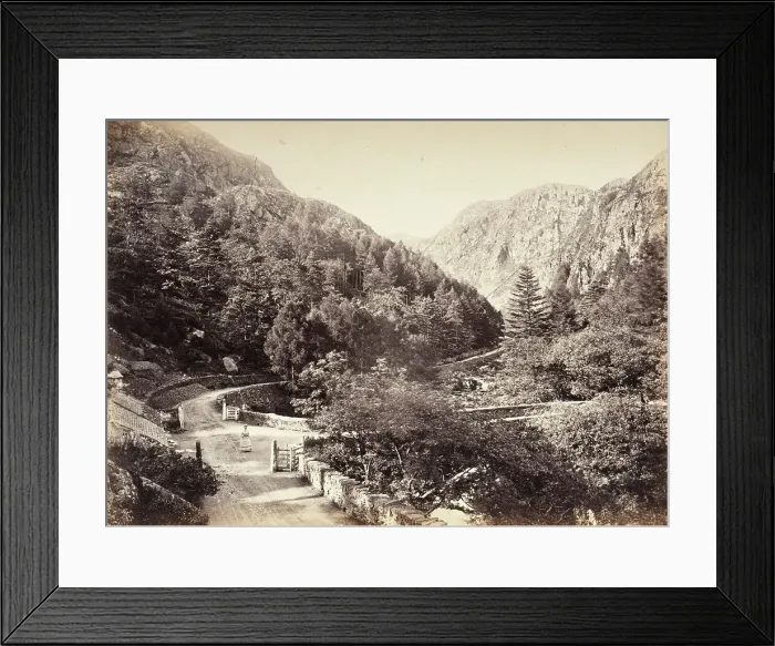 Framed Print : Beddgelert, Pass Of Aberglaslyn, From The Road (515), Printed 1860 circa. Creator: Francis Bedford Framed Print : Beddgelert, Pass Of Aberglaslyn, From The Road (515), Printed 1860 circa. Creator: Francis Bedford