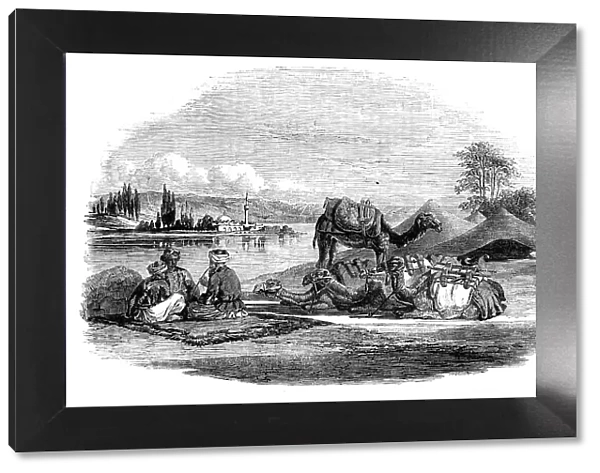 Halt by a Stream near El Arish, 1857. Creator: Unknown