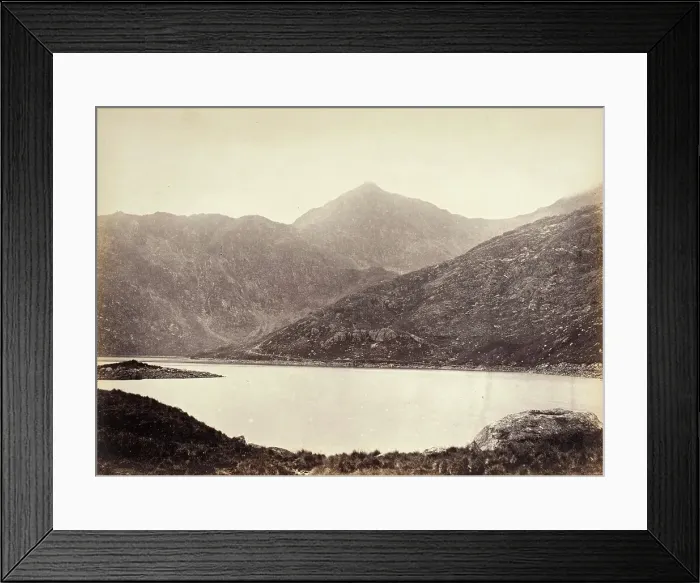 Framed Print : Snowdon, From Llyn Llydaw (528) (image 2 of 2), Printed 1860 circa. Creator: Francis Bedford Framed Print : Snowdon, From Llyn Llydaw (528) (image 2 of 2), Printed 1860 circa. Creator: Francis Bedford