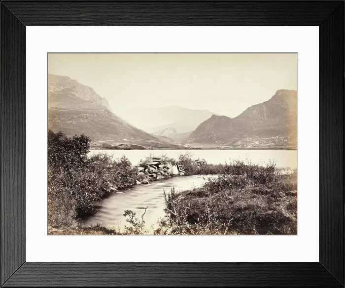 Framed Print : Snowdon, From Nantlle Lakes (583), Printed 1860 circa. Creator: Francis Bedford Framed Print : Snowdon, From Nantlle Lakes (583), Printed 1860 circa. Creator: Francis Bedford