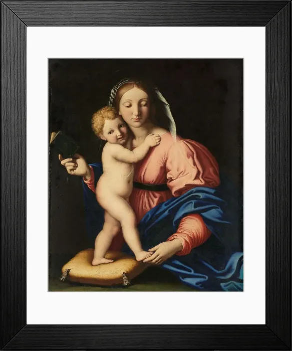 Framed Print : Virgin and Child, 1640-1699. Creator: Workshop of Giovanni Battista Salvi Framed Print : Virgin and Child, 1640-1699. Creator: Workshop of Giovanni Battista Salvi