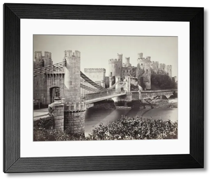 Framed Print : Conway Castle & Suspension Bridge From The Island (687), Printed c.1860. Creator: Francis Bedford. Conway Castle & Suspension Bridge From The Island (687), Printed c.1860. Creator: Francis Bedford Framed Print : Conway Castle & Suspension Bridge From The Island (687), Printed c.1860. Creator: Francis Bedford. Conway Castle & Suspension Bridge From The Island (687), Printed c.1860. Creator: Francis Bedford
