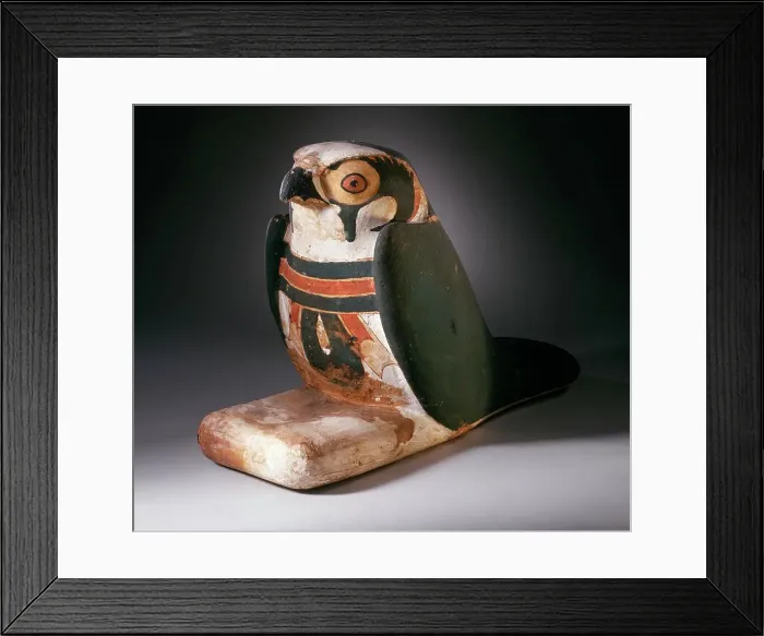 Framed Print : Mummiform Falcon with Inscribed Menat, Third Intermediate Period (1070-712 B.C.). Creator: Unknown Framed Print : Mummiform Falcon with Inscribed Menat, Third Intermediate Period (1070-712 B.C.). Creator: Unknown