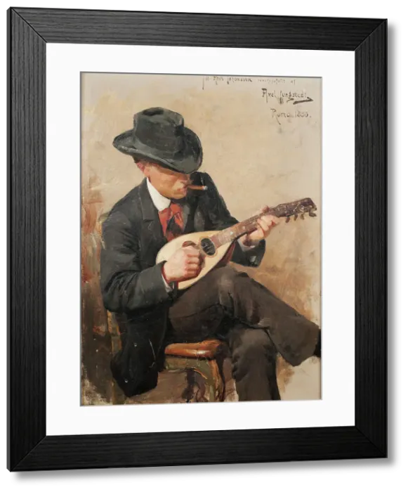 Framed Print : Aron Johansson (1860-1936), architect, watercolourist, member of the Academy of Fine Arts... 1886. Creator: Axel Jungstedt Framed Print : Aron Johansson (1860-1936), architect, watercolourist, member of the Academy of Fine Arts... 1886. Creator: Axel Jungstedt