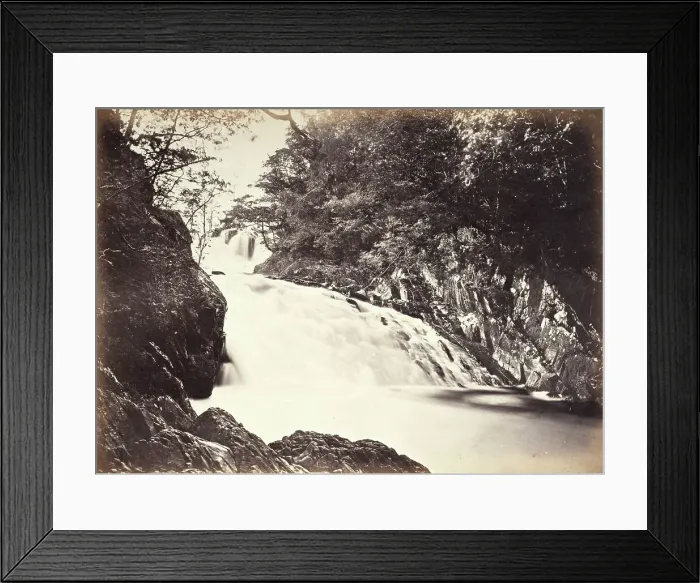 Framed Print : Bettws-Y-Coed, The Swallow Falls From Below (696), Printed 1860 circa. Creator: Francis Bedford Framed Print : Bettws-Y-Coed, The Swallow Falls From Below (696), Printed 1860 circa. Creator: Francis Bedford
