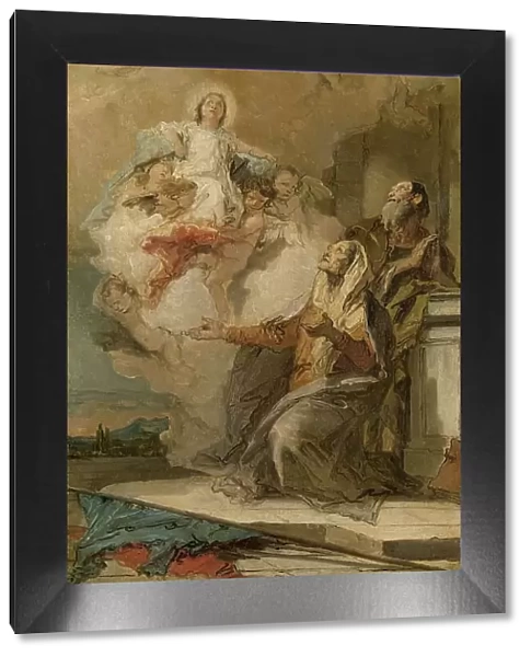 The Immaculate Conception (Joachim en Anna receiving the Virgin Mary from God the Father), c.1757-c. Creator: Giovanni Battista Tiepolo