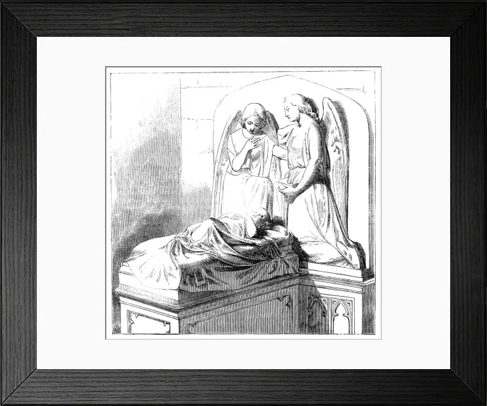 Framed Print : Altar-tomb and Sculpture in Ledbury Church, 1857. Creator: Unknown Framed Print : Altar-tomb and Sculpture in Ledbury Church, 1857. Creator: Unknown