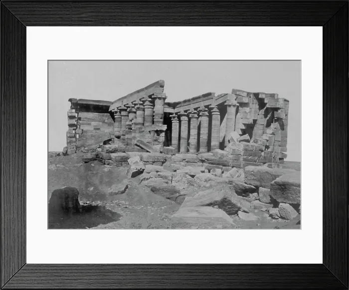 Framed Print : The Temple of Mahannaka, Nubia, 1857. Creator: Francis Frith Framed Print : The Temple of Mahannaka, Nubia, 1857. Creator: Francis Frith