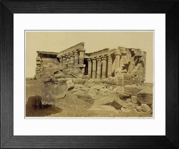 Framed Print : The Temple of Mahannaka, Nubia, 1857. Creator: Francis Frith Framed Print : The Temple of Mahannaka, Nubia, 1857. Creator: Francis Frith