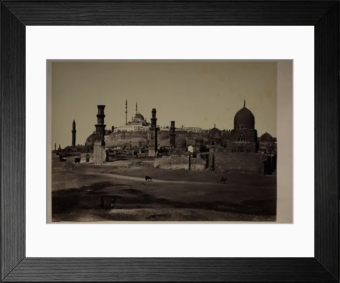 Framed Print : Tombs In Southern Cemetary, Cairo, Printed 1879. Creator: Francis Frith Framed Print : Tombs In Southern Cemetary, Cairo, Printed 1879. Creator: Francis Frith