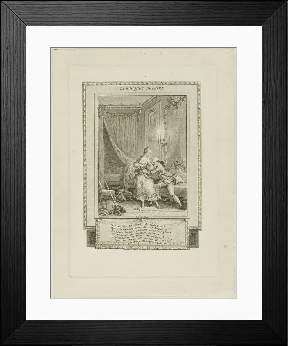 Framed Print : The Torn Bouquet, c. 1795. Creator: Antoine Jean Duclos Framed Print : The Torn Bouquet, c. 1795. Creator: Antoine Jean Duclos