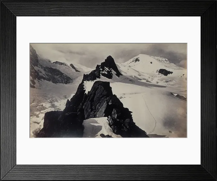 Framed Print : View from Mt. Blanc, c.1860s. Creator: Francis Frith Framed Print : View from Mt. Blanc, c.1860s. Creator: Francis Frith