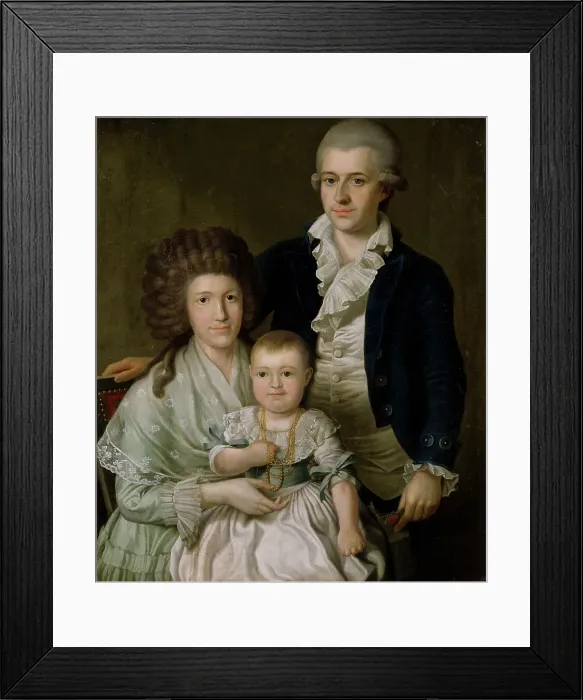 Framed Print : Consul F.L. Giers and his Family, 1790. Creator: Benjamin Patersson Framed Print : Consul F.L. Giers and his Family, 1790. Creator: Benjamin Patersson