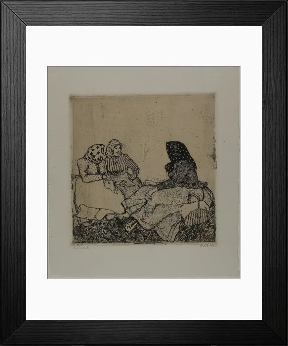 Framed Print : Three Women, 1905. Creator: Emil Orlik Framed Print : Three Women, 1905. Creator: Emil Orlik