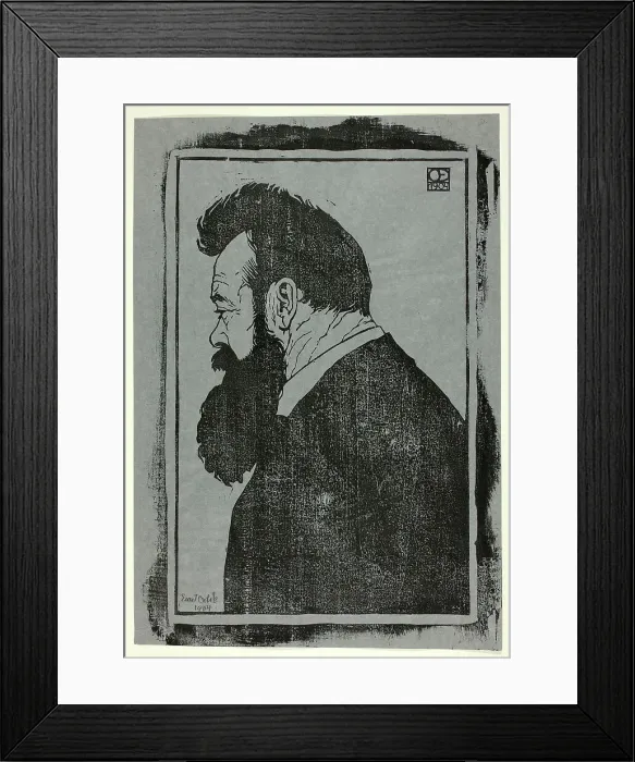Framed Print : F. Hodler, 1904. Creator: Emil Orlik Framed Print : F. Hodler, 1904. Creator: Emil Orlik