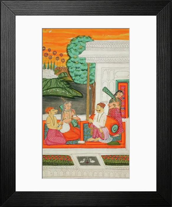 Framed Print : Shri Raga, Folio from a Ragamala (Garland of Melodies), c1800. Creator: Unknown Framed Print : Shri Raga, Folio from a Ragamala (Garland of Melodies), c1800. Creator: Unknown