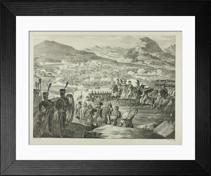 Framed Print : Napoleon in Battle, from The Political and Military Life of Napoleon, 1822–26. Creator: A. Champion Framed Print : Napoleon in Battle, from The Political and Military Life of Napoleon, 1822–26. Creator: A. Champion