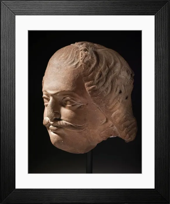 Framed Print : Head of a Nobleman, early 6th century. Creator: Unknown Framed Print : Head of a Nobleman, early 6th century. Creator: Unknown