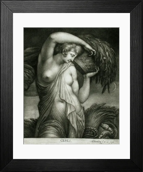 Framed Print : Ceres, 1676. Creator: Abraham Blooteling Framed Print : Ceres, 1676. Creator: Abraham Blooteling