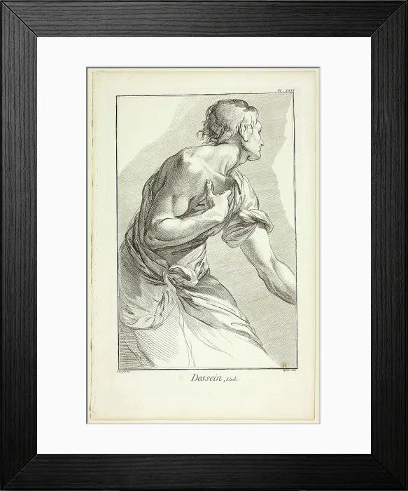 Framed Print : Design: Study, from Encyclopédie, 1762 / 77. Creator: A. J. Defehrt Framed Print : Design: Study, from Encyclopédie, 1762 / 77. Creator: A. J. Defehrt