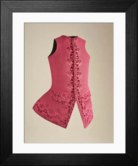Framed Print : Man's waistcoat, French, c.1750. Creator: Unknown Framed Print : Man's waistcoat, French, c.1750. Creator: Unknown