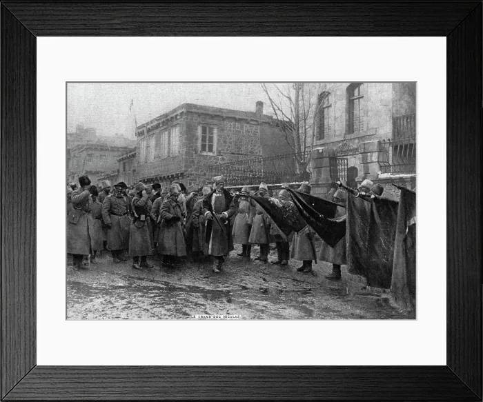 Framed Print : Apres les victoires russes en Armenie; Presentation au grand-duc Nicolas, commandant... 1916. Creator: Unknown Framed Print : Apres les victoires russes en Armenie; Presentation au grand-duc Nicolas, commandant... 1916. Creator: Unknown