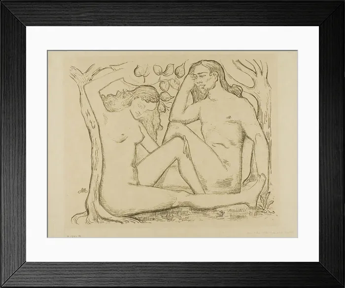Framed Print : Adam and Eve, 1895. Creator: Aristide Maillol Framed Print : Adam and Eve, 1895. Creator: Aristide Maillol