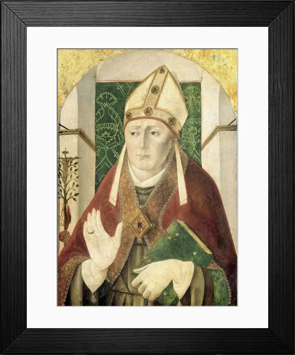 Framed Print : St Bonaventure, c.1490. Creator: Girolamo da Treviso the Elder Framed Print : St Bonaventure, c.1490. Creator: Girolamo da Treviso the Elder