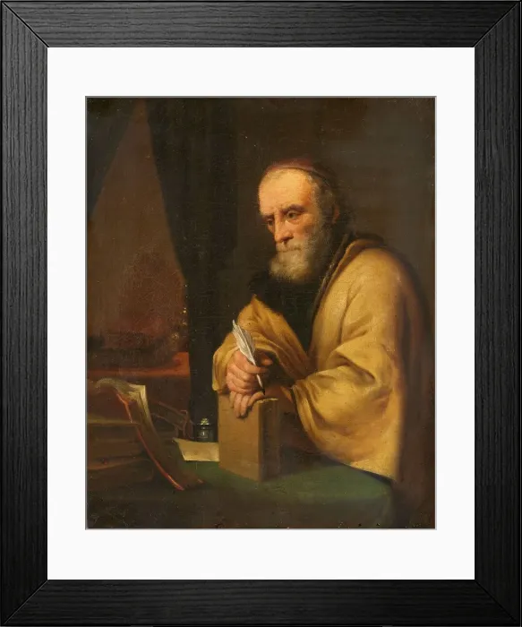 Framed Print : An old scholar, 1645-1672. Creator: Unknown Framed Print : An old scholar, 1645-1672. Creator: Unknown