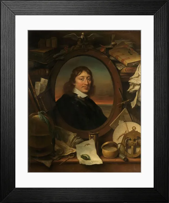 Framed Print : Portrait of Gerard Pietersz Hulft (1621-1656), First Councilor and Director-General of the Dutch Eas Creator: Govaert Flinck Framed Print : Portrait of Gerard Pietersz Hulft (1621-1656), First Councilor and Director-General of the Dutch Eas Creator: Govaert Flinck