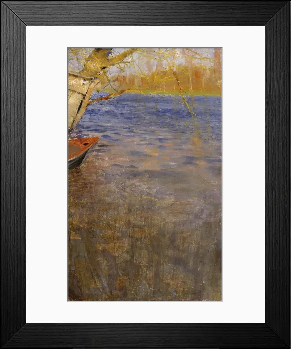 Framed Print : By the Sea. A Spring Day, c1900s. Creator: Bruno Liljefors Framed Print : By the Sea. A Spring Day, c1900s. Creator: Bruno Liljefors