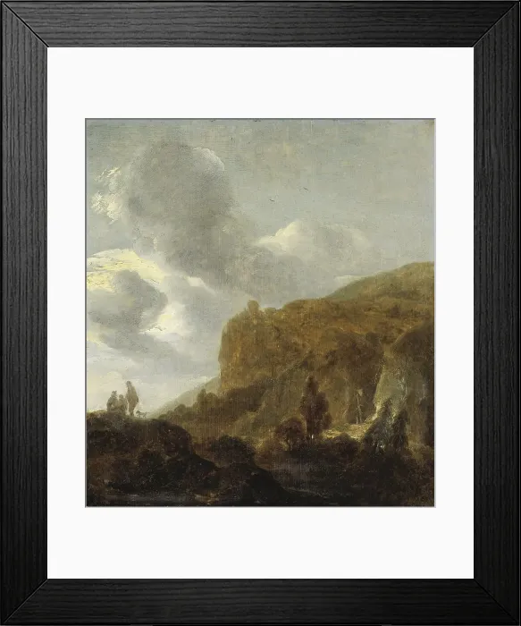 Framed Print : Mountainous Landscape, 1630-1660. Creator: Guillam Dubois Framed Print : Mountainous Landscape, 1630-1660. Creator: Guillam Dubois