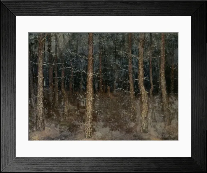 Framed Print : Mystical paths': forest view, 1907. Creator: Gustaaf Frederik van de Wall Perné Framed Print : Mystical paths': forest view, 1907. Creator: Gustaaf Frederik van de Wall Perné