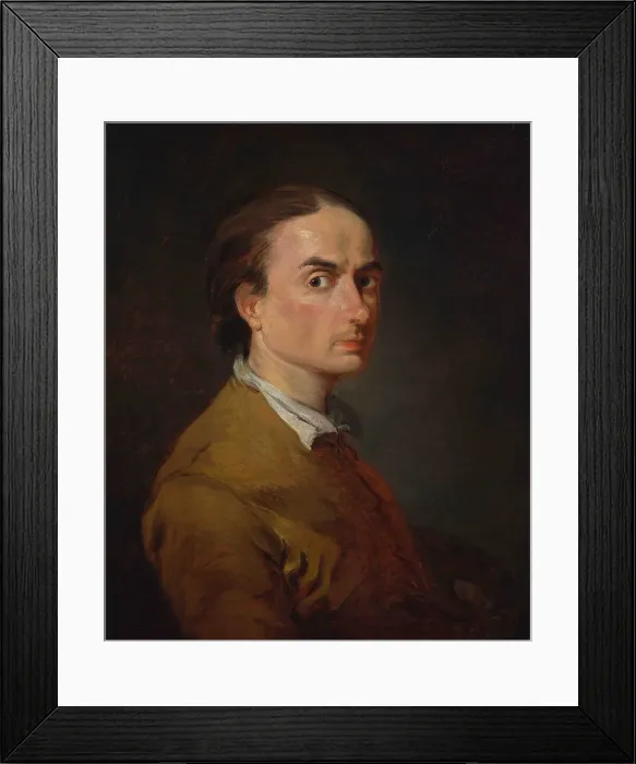 Framed Print : Self-portrait, after 1776. Creator: Norblin de La Gourdaine, Jean-Pierre (1745-1830) Framed Print : Self-portrait, after 1776. Creator: Norblin de La Gourdaine, Jean-Pierre (1745-1830)