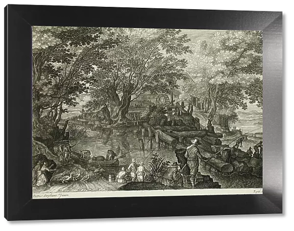 Landscape with a Fisherman, between circa 1610 and circa 1615. Creator: Aegidius Sadeler II