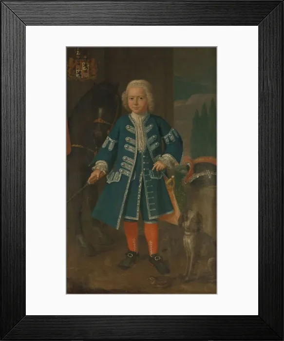 Framed Print : Portrait of Diederik van Hemert, Lord of Babyloniënbroek at six years of age, 1735. Creator: Harmen Serin Framed Print : Portrait of Diederik van Hemert, Lord of Babyloniënbroek at six years of age, 1735. Creator: Harmen Serin