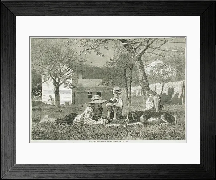 Framed Print : The Nooning, 1873. Creator: Unknown Framed Print : The Nooning, 1873. Creator: Unknown
