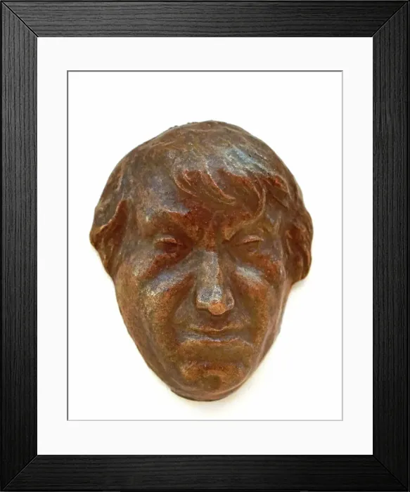 Framed Print : Self-portrait. Creator: Carabin, François-Rupert (1862-1932) Framed Print : Self-portrait. Creator: Carabin, François-Rupert (1862-1932)