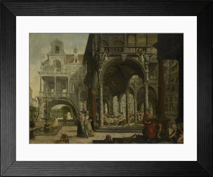 Framed Print : Imaginary Renaissance Palace, 1602. Creator: Hendrick Aerts Framed Print : Imaginary Renaissance Palace, 1602. Creator: Hendrick Aerts