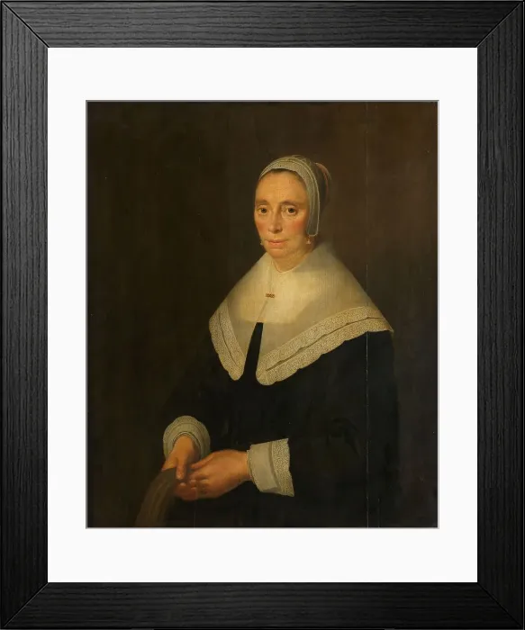 Framed Print : Portrait of a Woman, 1650. Creator: Hendrik Cornelisz. van Vliet Framed Print : Portrait of a Woman, 1650. Creator: Hendrik Cornelisz. van Vliet