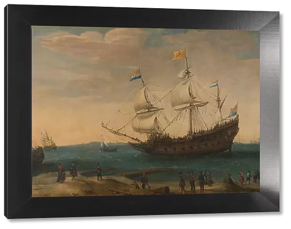 East Indiamen off a Coast, c.1600-c.1630. Creator: Hendrick Cornelisz Vroom