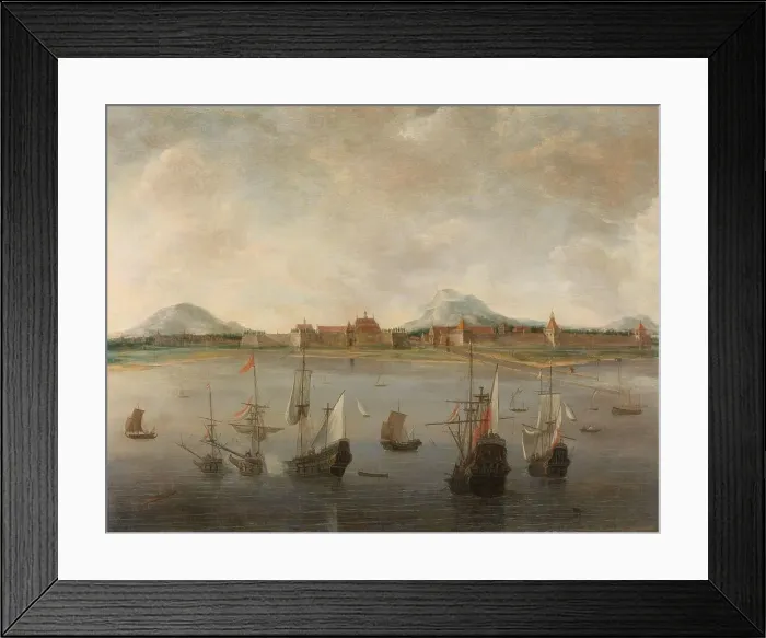 Framed Print : View of Batavia, 1640-1676. Creator: Hendrick Jacobsz Dubbels Framed Print : View of Batavia, 1640-1676. Creator: Hendrick Jacobsz Dubbels