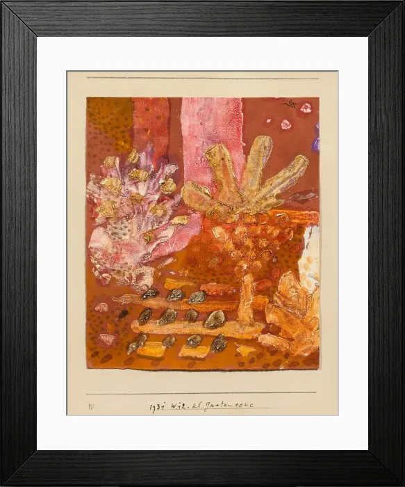 Framed Print : Small garden corner, 1931. Creator: Klee, Paul (1879-1940) Framed Print : Small garden corner, 1931. Creator: Klee, Paul (1879-1940)