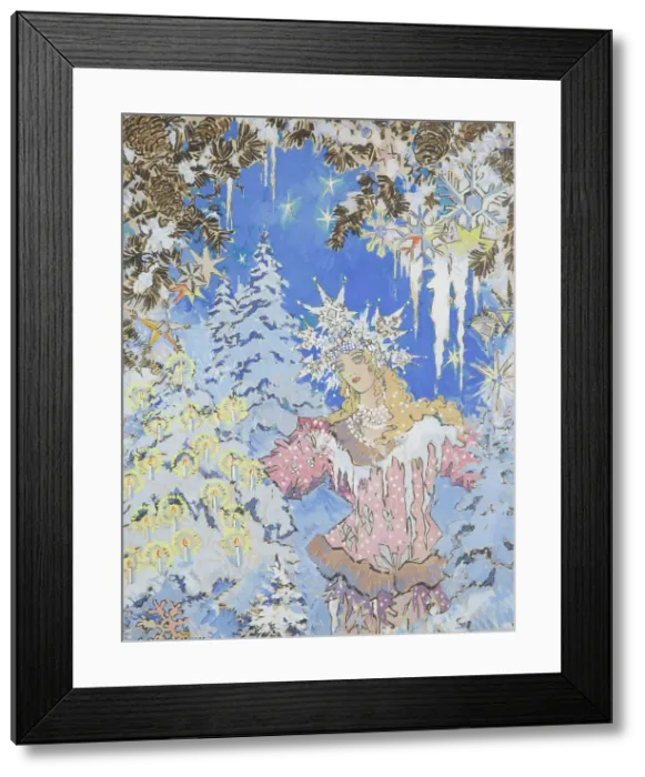 Framed Print : Snow Maiden. Costume design for the opera Snow Maiden by N. Rimsky-Korsakov. Creator: Korovin, Konstantin Alexeyevich (1861-1939). Snow Maiden. Costume design for the opera Snow Maiden by N. Rimsky-Korsakov Framed Print : Snow Maiden. Costume design for the opera Snow Maiden by N. Rimsky-Korsakov. Creator: Korovin, Konstantin Alexeyevich (1861-1939). Snow Maiden. Costume design for the opera Snow Maiden by N. Rimsky-Korsakov