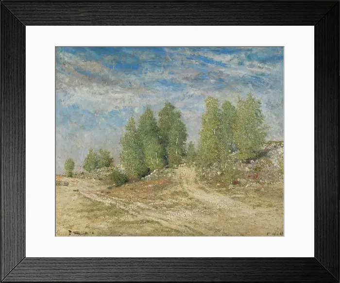 Framed Print : Gravel Slope, 1876. Creator: Carl Fredrik Hill Framed Print : Gravel Slope, 1876. Creator: Carl Fredrik Hill