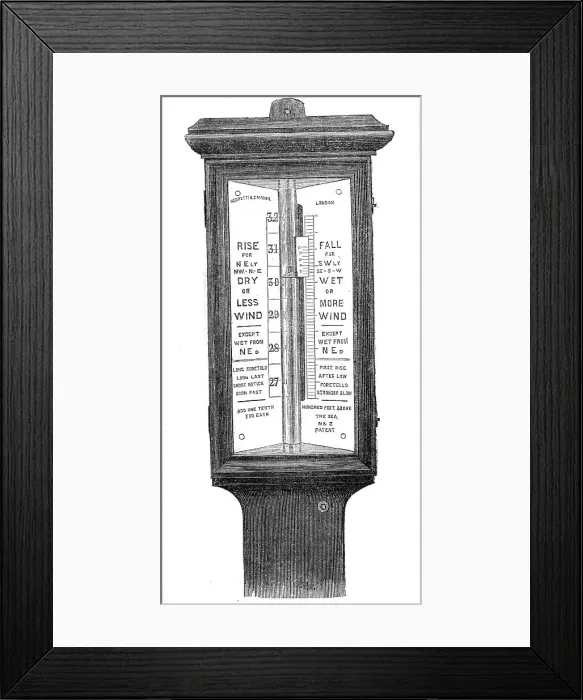 Framed Print : Barometers for life-boat stations, 1860. Creator: Unknown Framed Print : Barometers for life-boat stations, 1860. Creator: Unknown