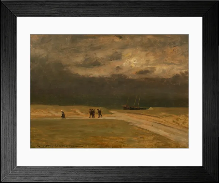 Framed Print : Soir orageux (Stormy evening), 1904. Creator: Cottet, Charles (1863-1925) Framed Print : Soir orageux (Stormy evening), 1904. Creator: Cottet, Charles (1863-1925)